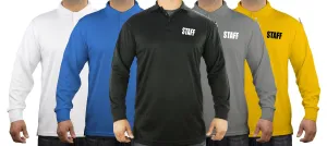 100% Polyester Staff Tactical Performance Polo Long Sleeve Shirt