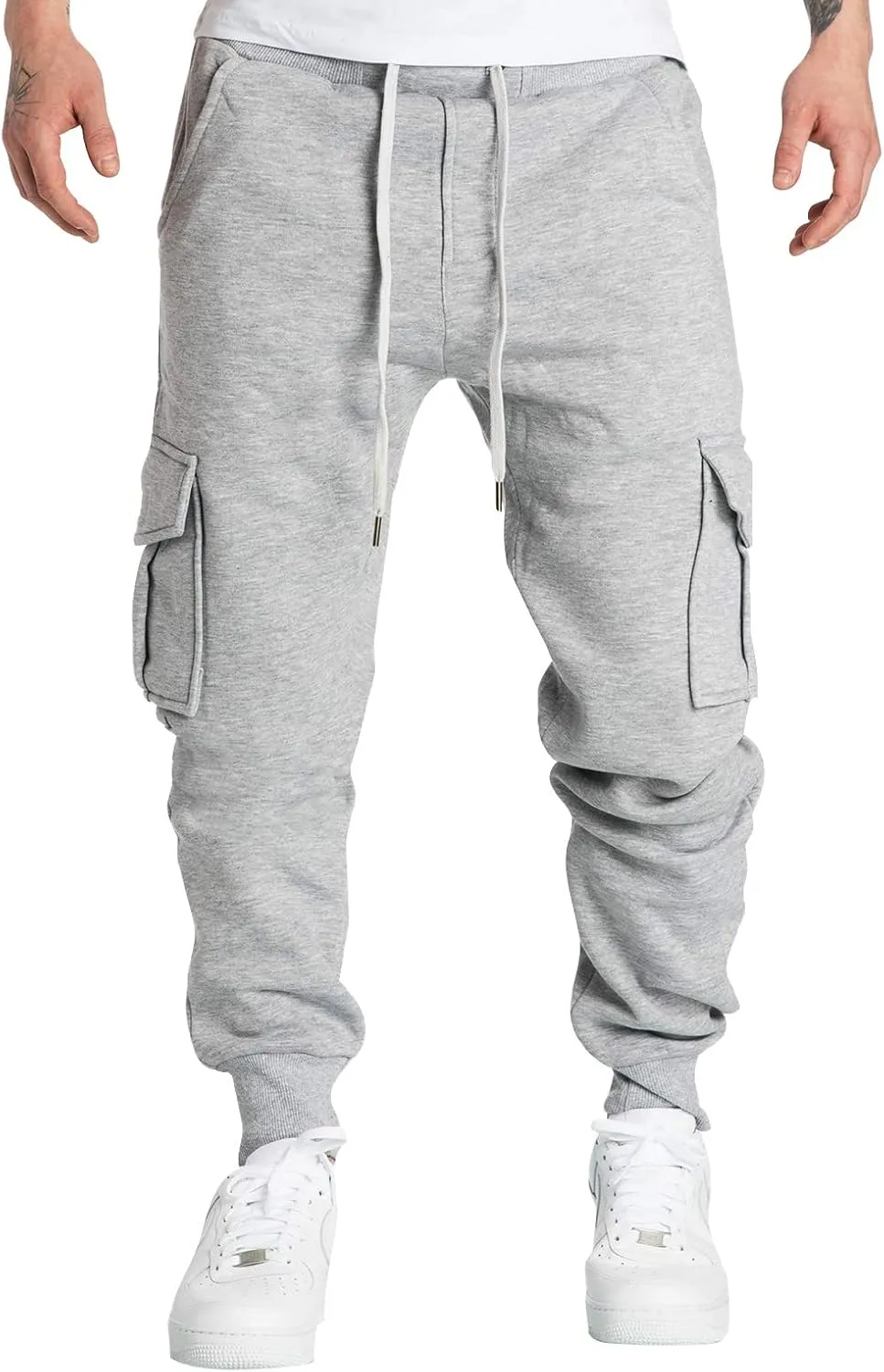 2023 Jogger Pants for Men, Men's Cargo Sweatpants Casual Joggers Athletic Plus Size Loose Stretch Baggy Trousers with Pocket