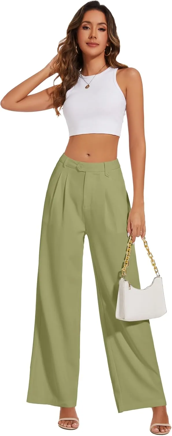 2025 Casaul Pants for Women Business Work Office Dress Pants Trousers with Pockets