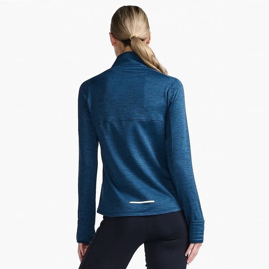 2XU Ignition 1/4 Zip Fleece | Moonlight / White Reflective | Womens