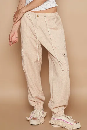 Almond Floral Jogger