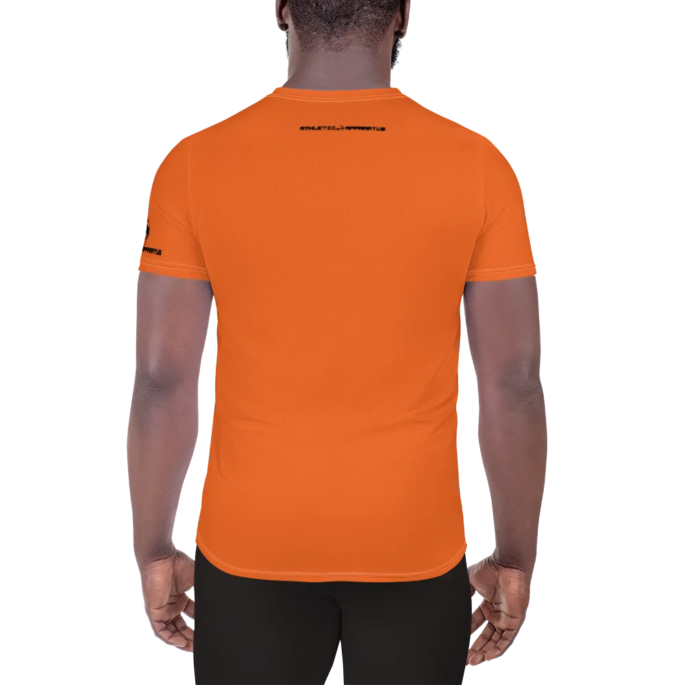 Athletic Apparatus Orange Black logo White Stitch Men's Athletic T-shirt