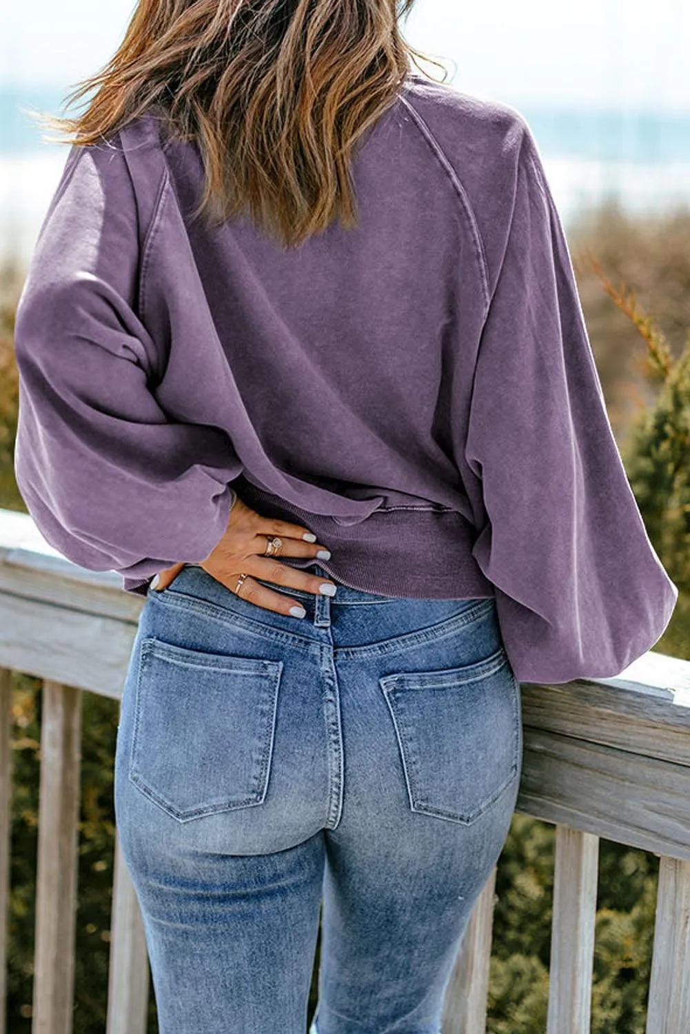 Beautiful Mindset Collared Sweatshirt