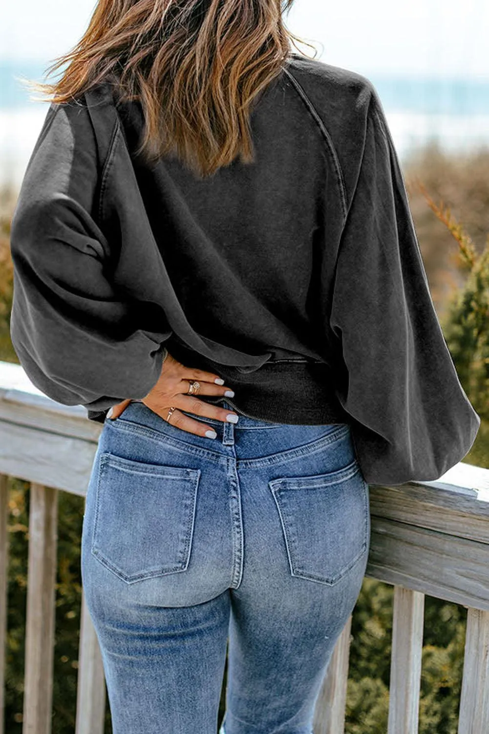 Beautiful Mindset Collared Sweatshirt