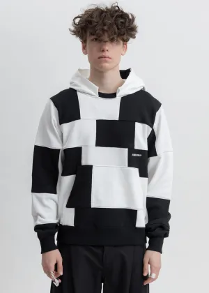 Black & White Panel Hoodie