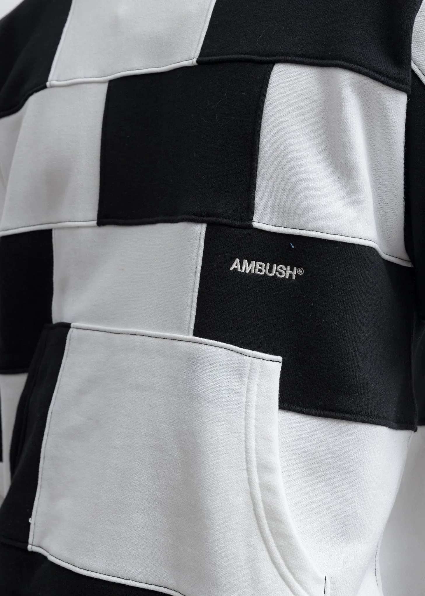 Black & White Panel Hoodie