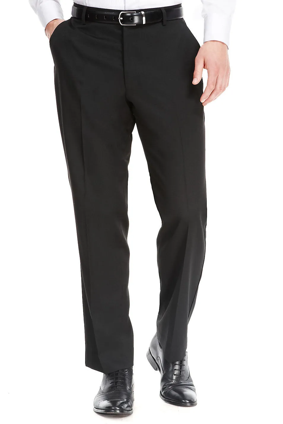 Black Dinner Trousers with Satin Side Band