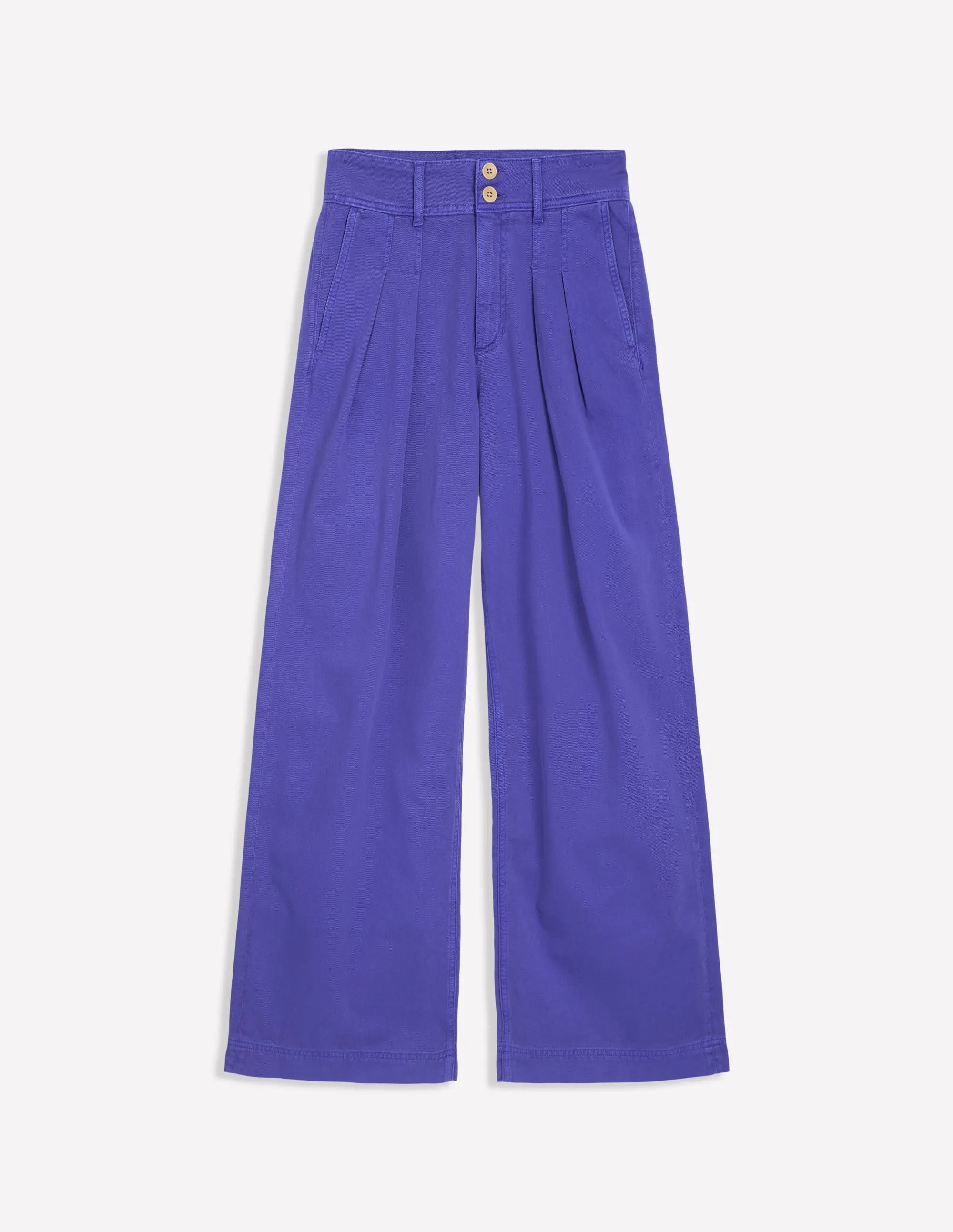 Brompton Wide Leg Trousers-Bright Blue