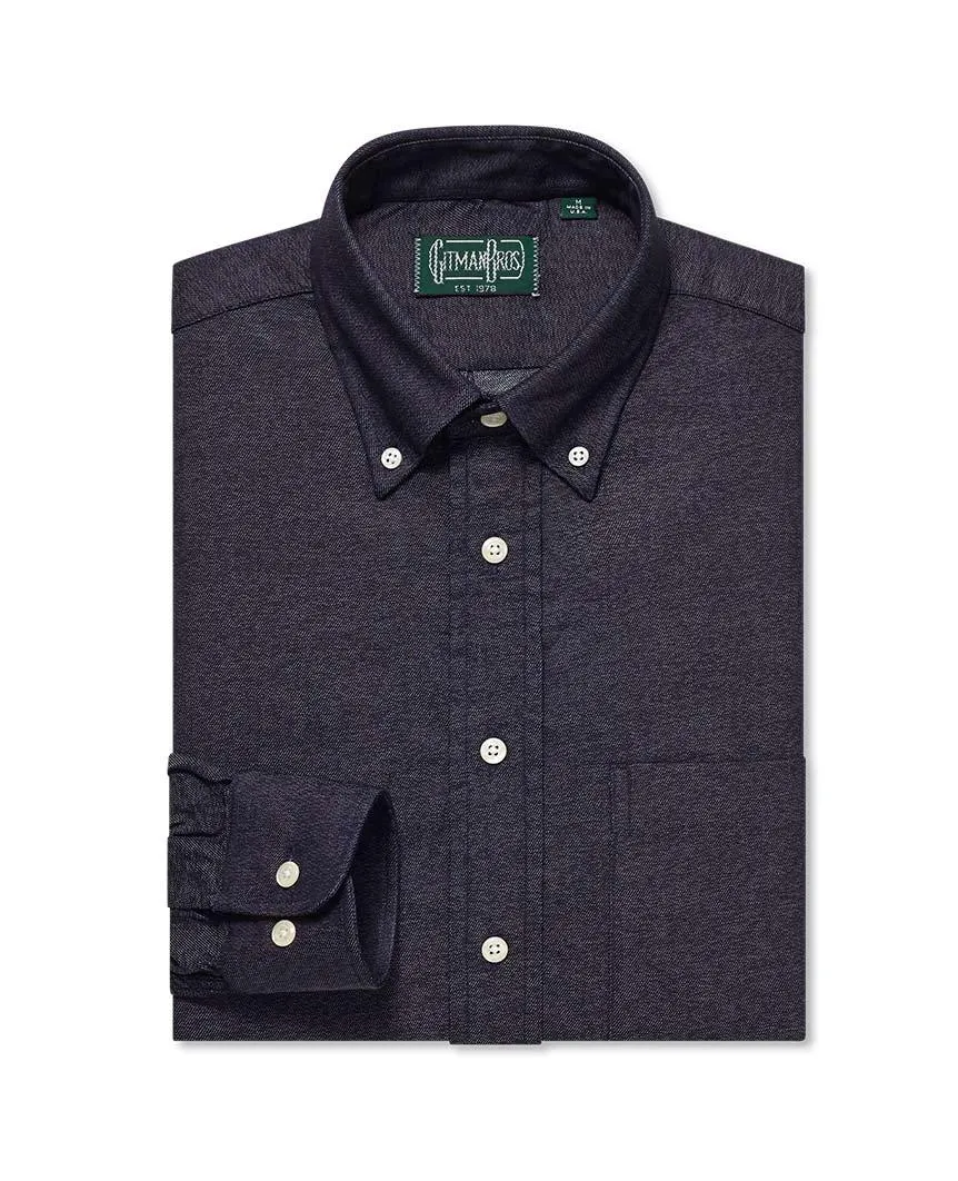 Button Down Sport Italian Indigo Denim