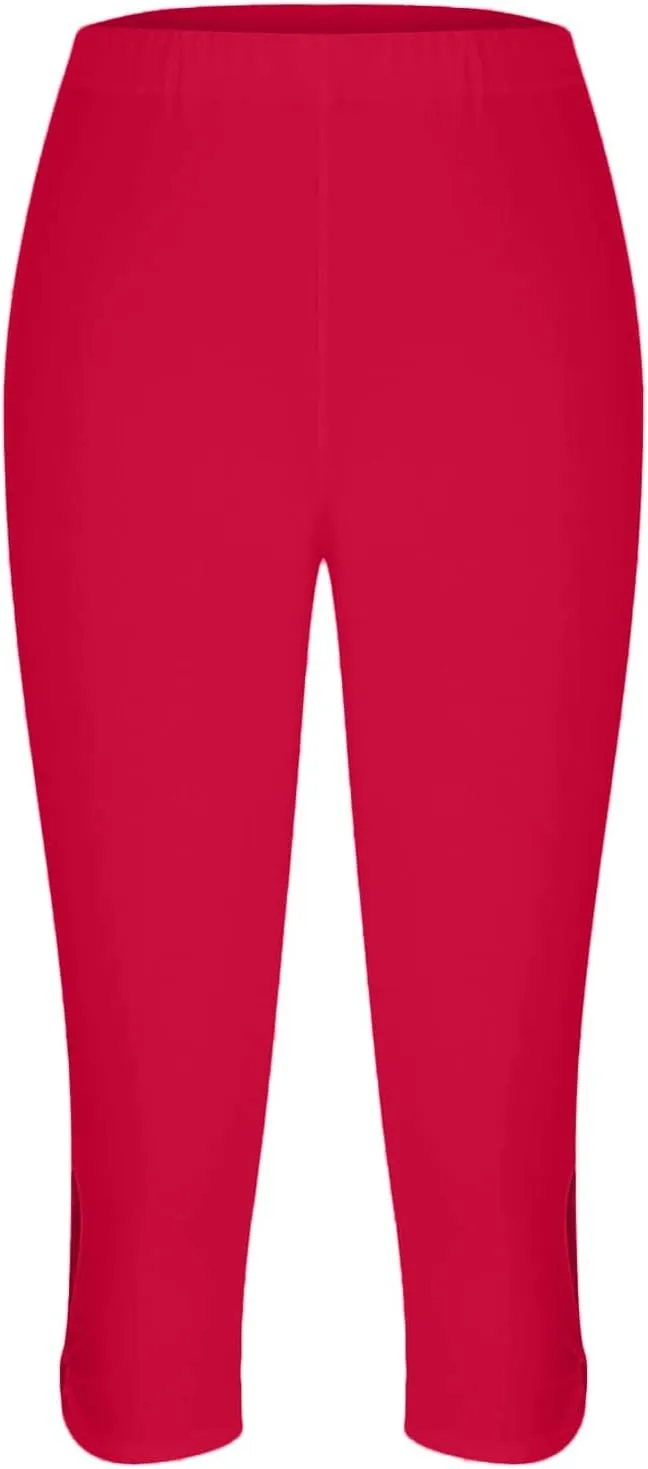 Capri Leggings for Women Dressy Cropped High Waist Yoga Pants Workout Pants Compression Leggings Stretchy Capris