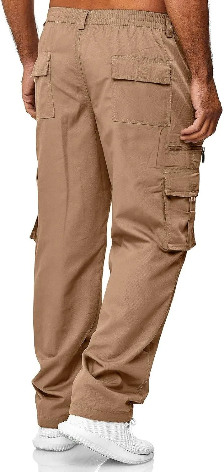 Cargo Pants for Men Jogger Club Running Athletic Sports Track Pants Hiking Sweat Pant Casual Straight Leg Work Trousers