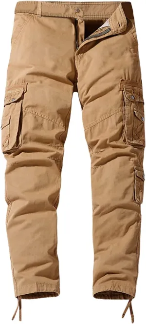 Cargo Pants for Men Joggers Pants Casual Gym Workout Track Pants Comfortable Slim Fit Tapered Sweatpants with Pockets