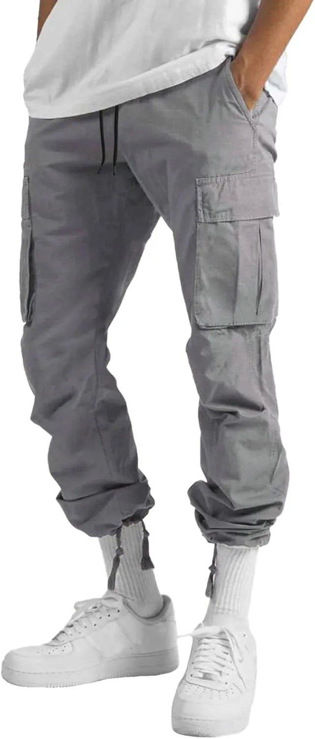 Cargo Pants for Men, Mens Fashion Cargo Pants Athletic Joggers Pants Chino Trousers Sweatpants Long Pants Workout Trousers