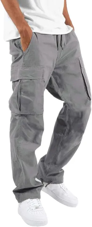 Cargo Pants for Men, Mens Fashion Cargo Pants Athletic Joggers Pants Chino Trousers Sweatpants Long Pants Workout Trousers