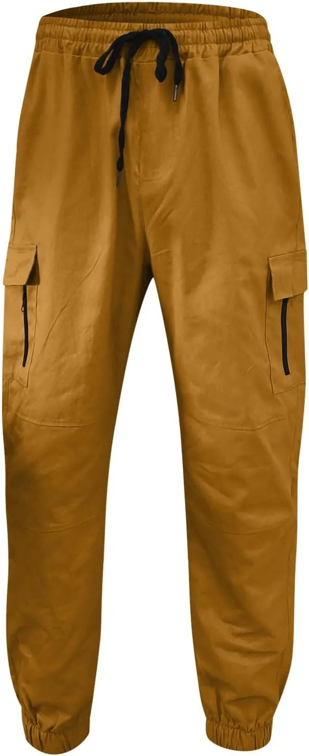 Cargo Pants for Men Relaxed Fit Baggy Big and Tall Jogger Sweatpant Cargo Joggers for Men Stretch Relaxed Fit Elastic