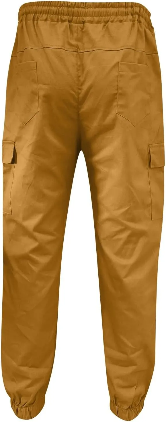 Cargo Pants for Men Relaxed Fit Baggy Big and Tall Jogger Sweatpant Cargo Joggers for Men Stretch Relaxed Fit Elastic