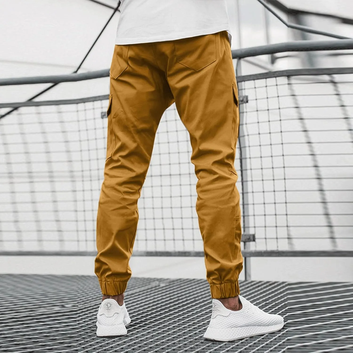 Cargo Pants for Men Relaxed Fit Baggy Big and Tall Jogger Sweatpant Cargo Joggers for Men Stretch Relaxed Fit Elastic