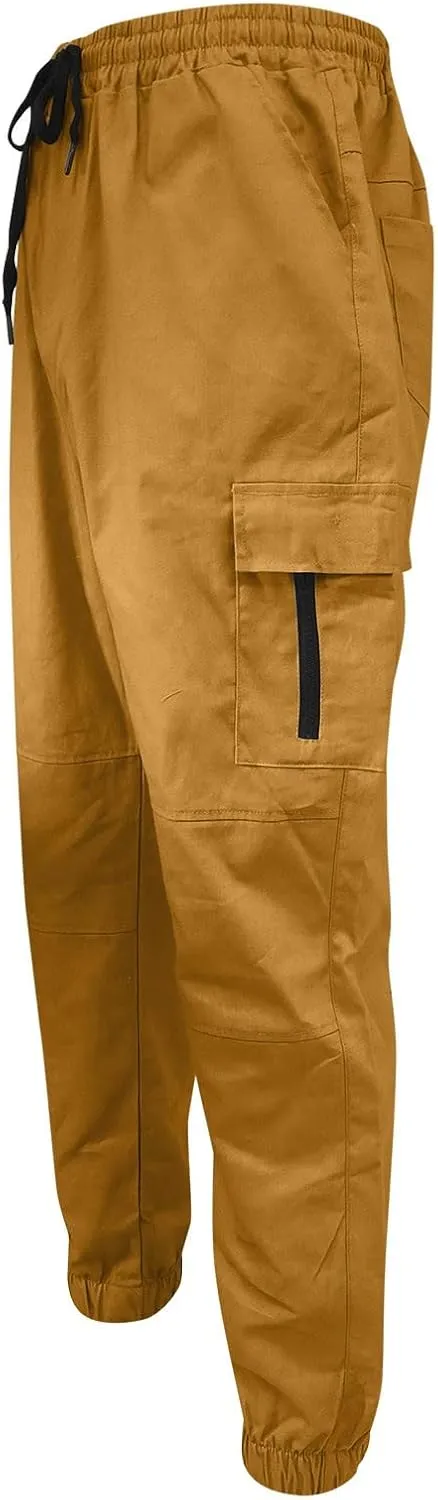 Cargo Pants for Men Relaxed Fit Baggy Big and Tall Jogger Sweatpant Cargo Joggers for Men Stretch Relaxed Fit Elastic