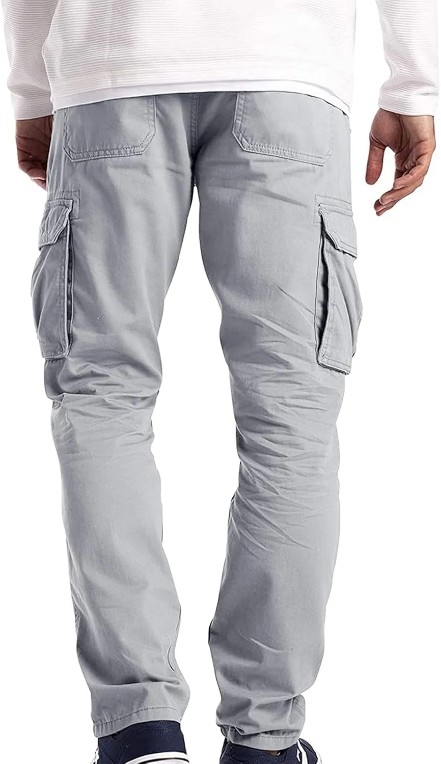 Cargo Pants for Men Relaxed Fit Cargo Sweatpants Outdoor Joggers Sweatpants Joggers for Men Big and Tall Mens Joggers