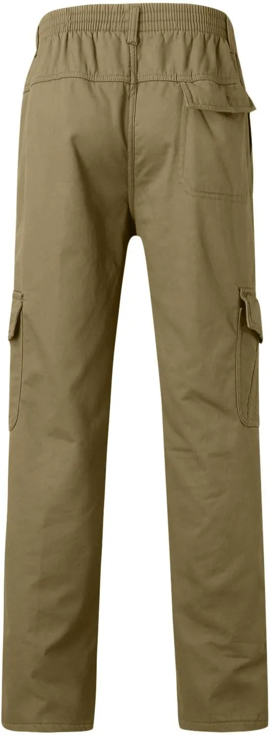 Cargo Pants for Men Relaxed Fit Casual Men's Sweatpants Hip Hop Tapered Gym Running Workout Pants Letter Print Fleece