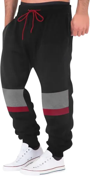 Cargo Pants for Men Relaxed Fit Elastic Waist Pajama Pants with Pockets Men's Camo Print Cargo Pant Drawstring Jogger