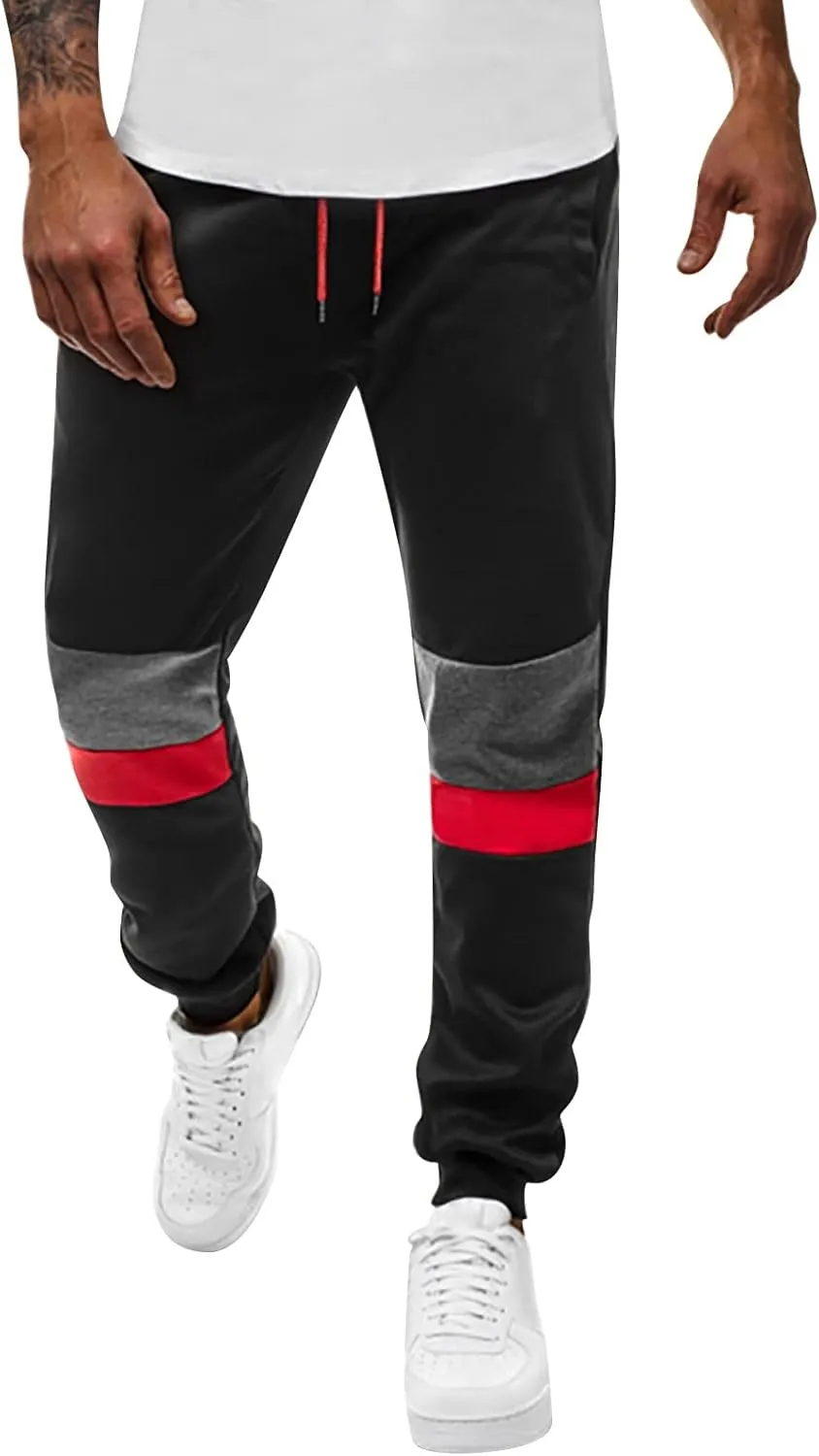 Cargo Pants for Men Relaxed Fit Elastic Waist Pajama Pants with Pockets Men's Camo Print Cargo Pant Drawstring Jogger