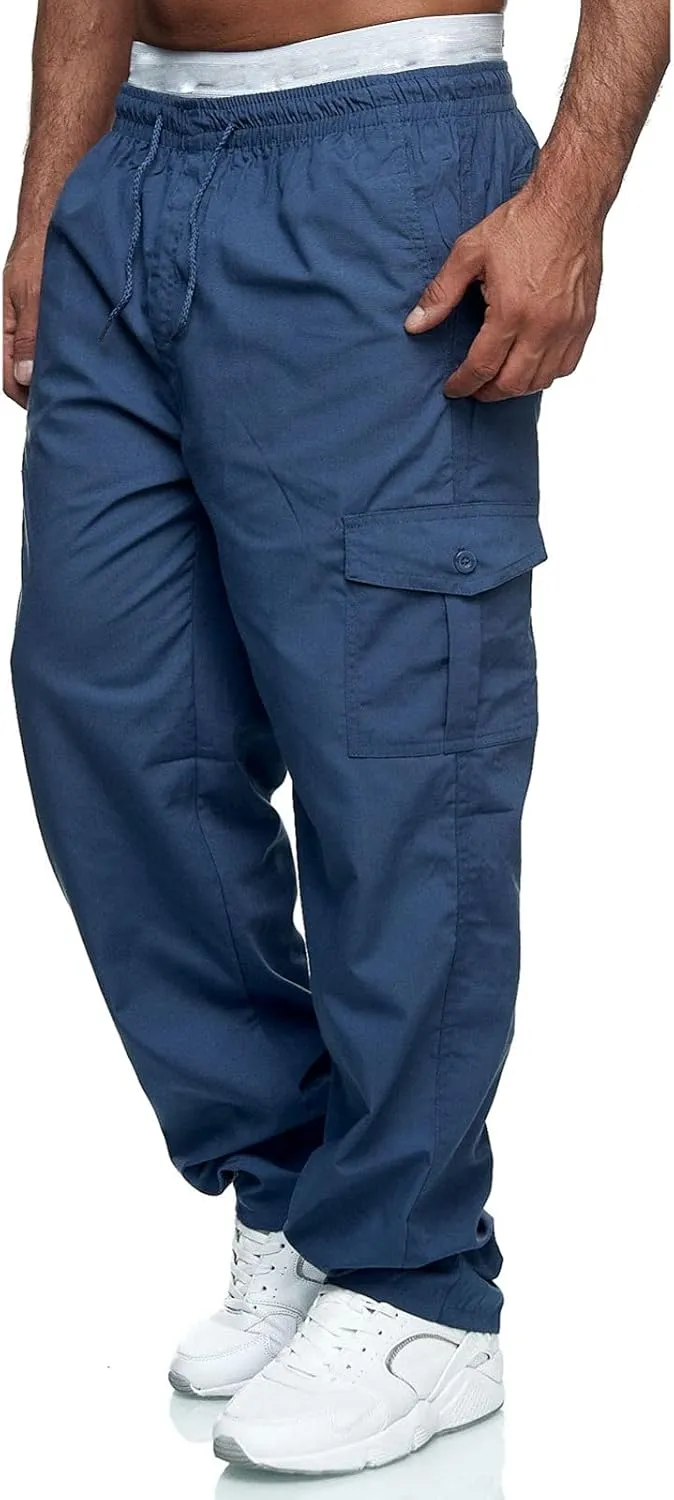 Cargo Pants for Men Relaxed Fit Loose Workout Jogger Cargo Pant Mens Sports Pants Men's Fashion Loose Handsome Pocket