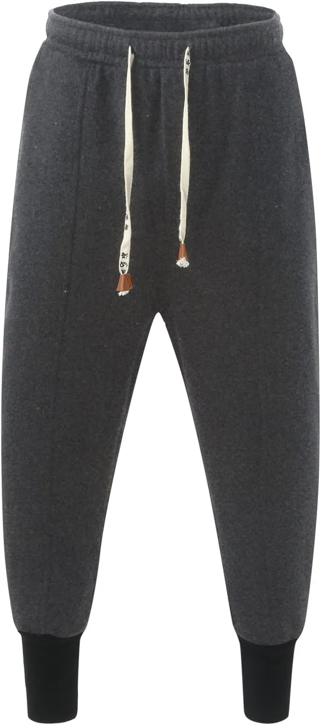 Cargo Pants for Men Relaxed Fit Mens Cargo Pants Waist Solid Color Pants Pocket Loose Fleece Casual Pants Men Fashion
