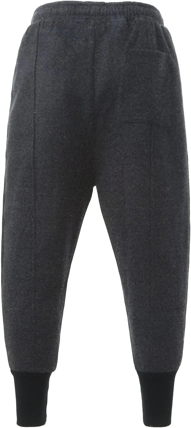 Cargo Pants for Men Relaxed Fit Mens Cargo Pants Waist Solid Color Pants Pocket Loose Fleece Casual Pants Men Fashion