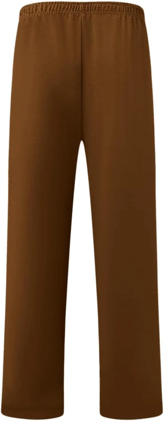Cargo Work Pant Men's Linen Casual Lounge Pants Gym Sports Sweatpants Pockets Baggy Joggers Sweat Pant