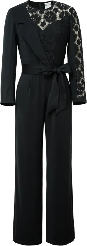 CHIC STAR Womens Lace Asymmetric Jumpsuit