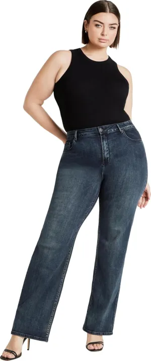 City Chic Women's Harley Ivy Straight Jean