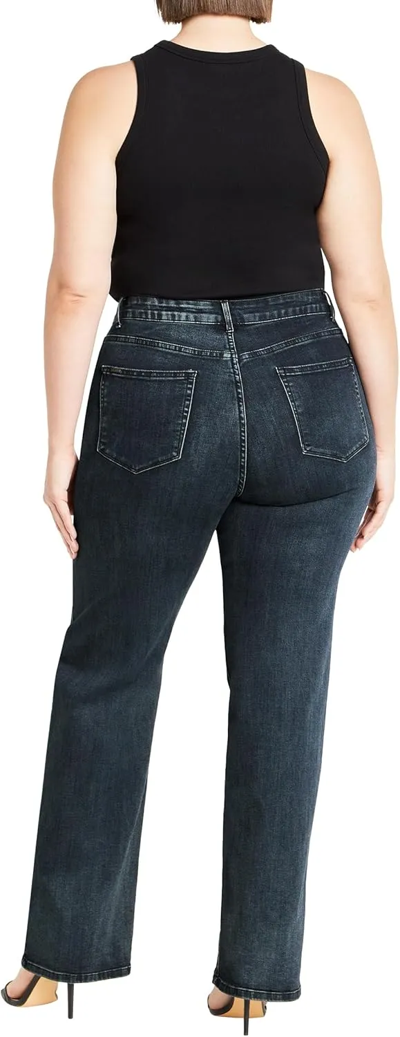 City Chic Women's Harley Ivy Straight Jean