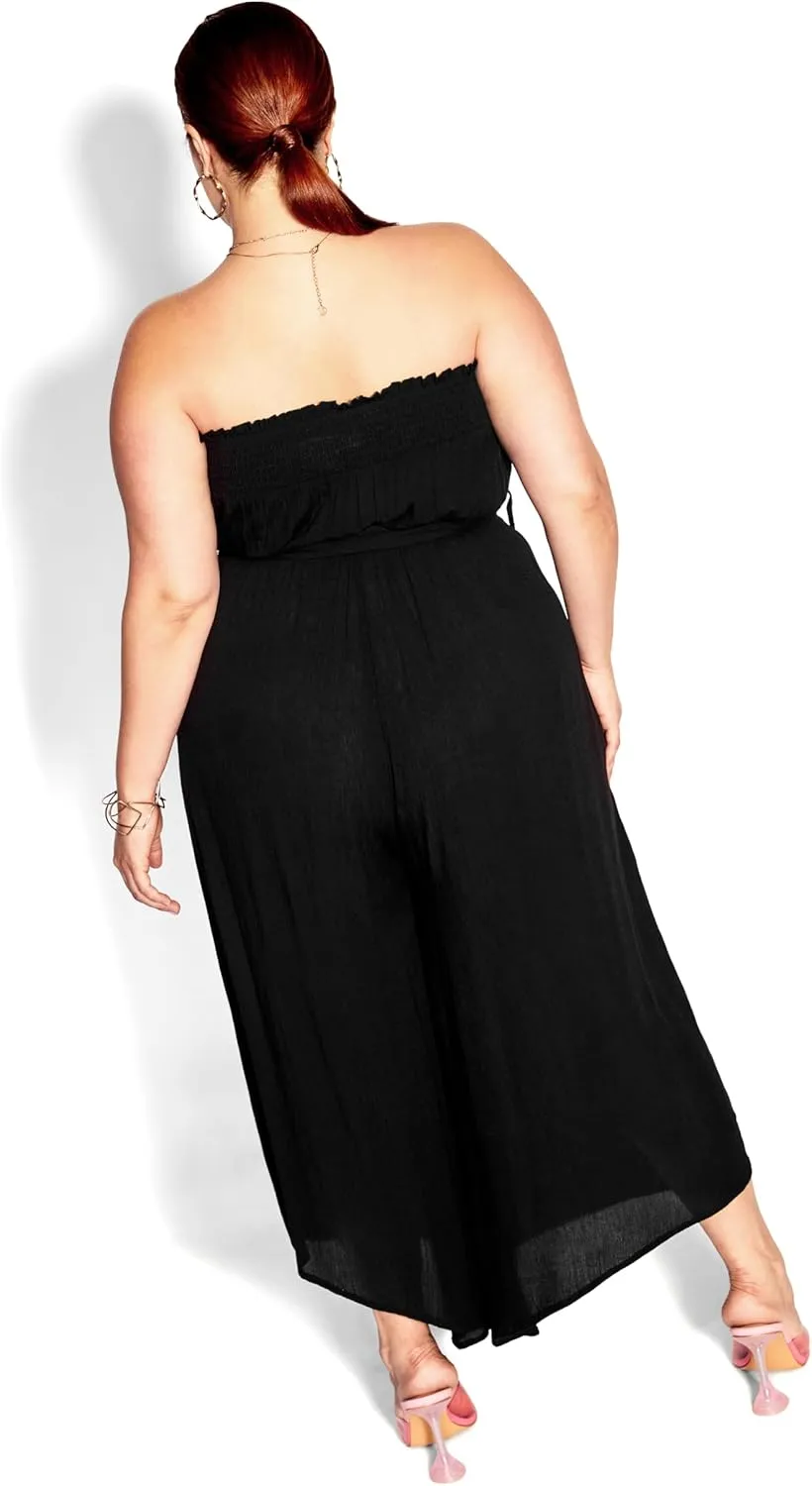 City Chic Womens Jumpsuit Holiday Sun