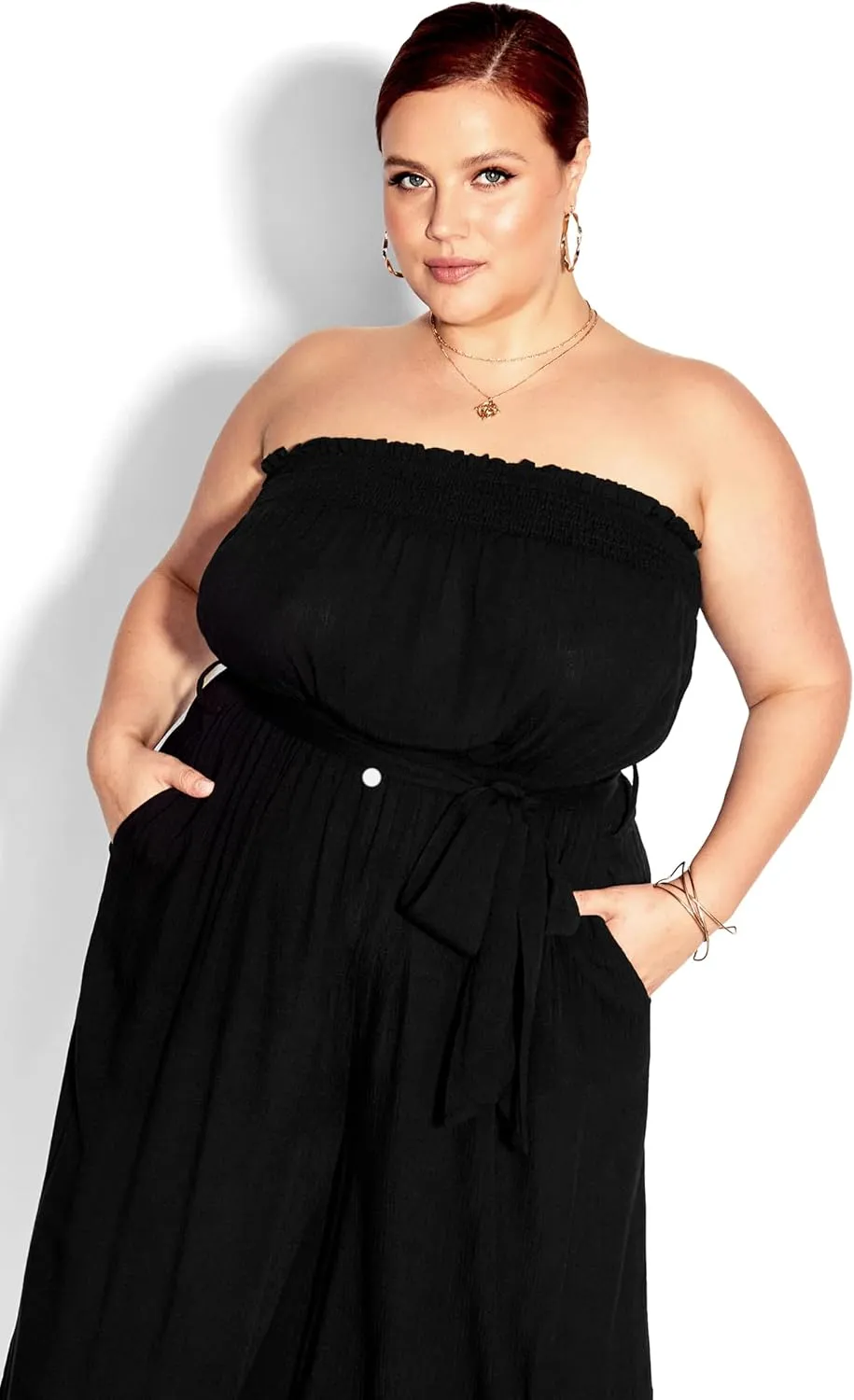 City Chic Womens Jumpsuit Holiday Sun