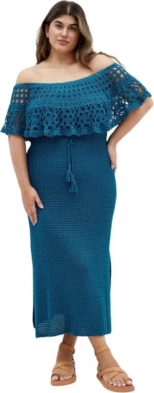 City Chic Women's Plus Size Dress - Callie Crochet