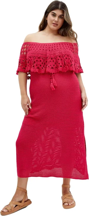 City Chic Women's Plus Size Dress - Callie Crochet