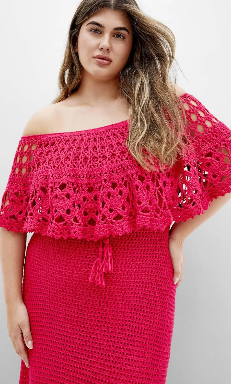 City Chic Women's Plus Size Dress - Callie Crochet