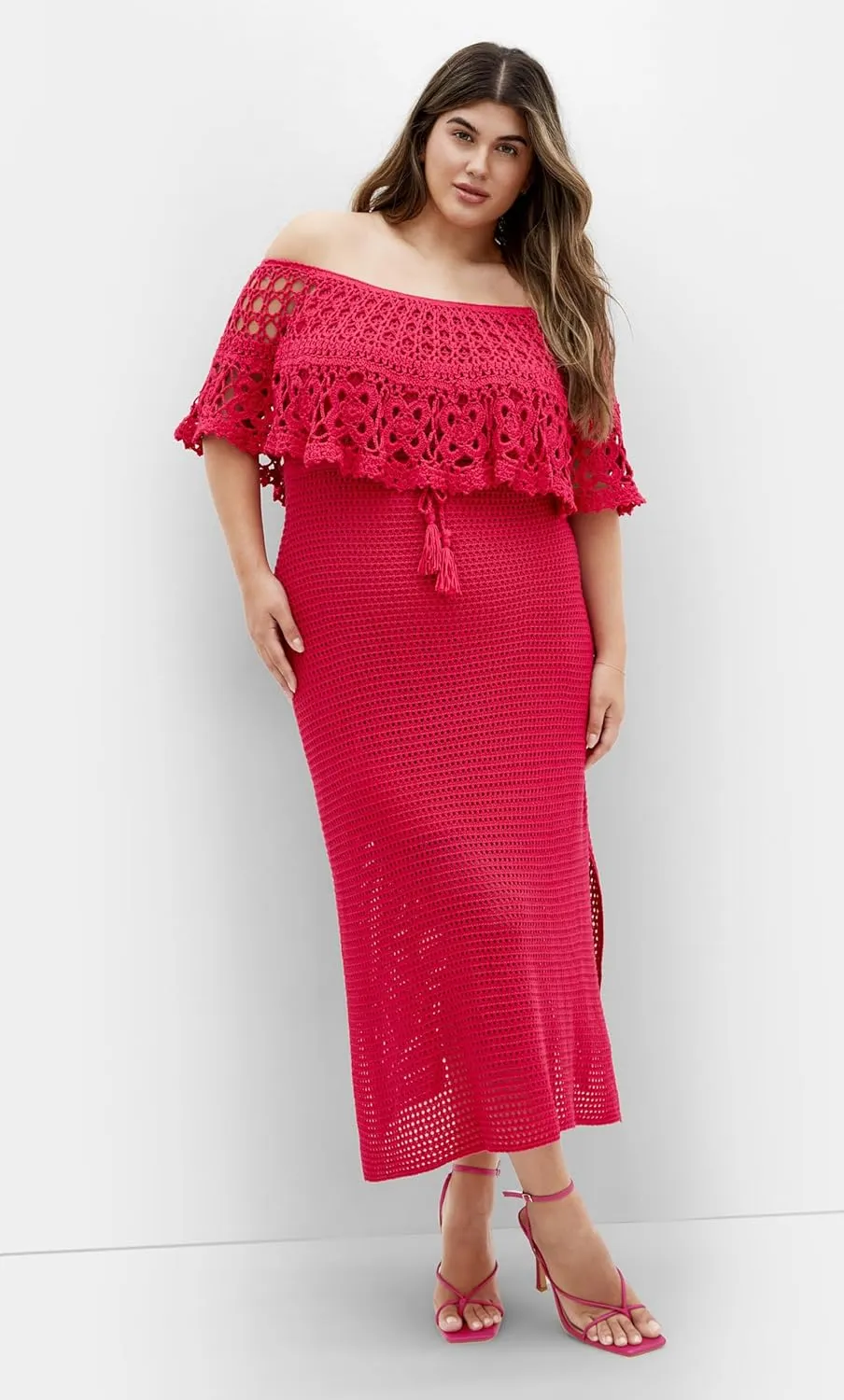 City Chic Women's Plus Size Dress - Callie Crochet