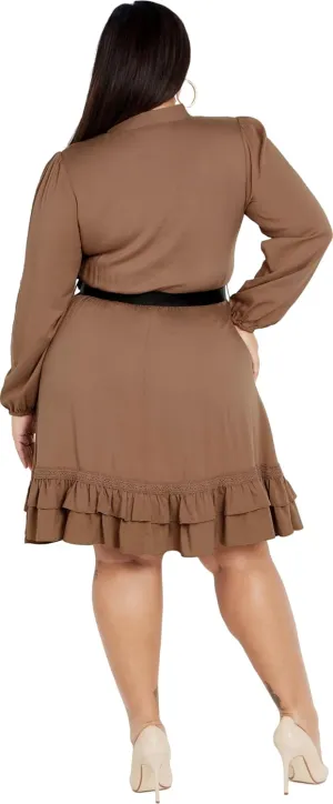 City chic Women's Plus Size Dress - Precious Tie