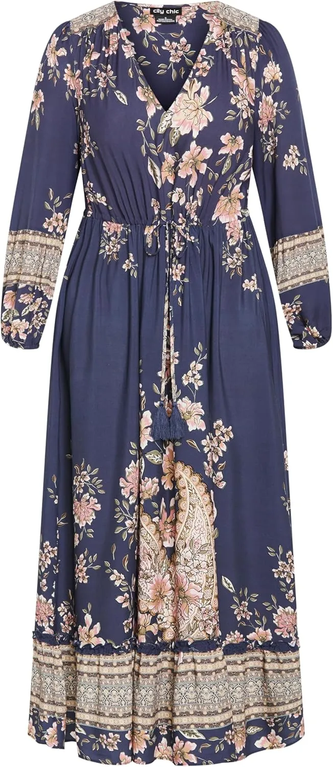 City Chic Women's Plus Size Maxi Faith Dress