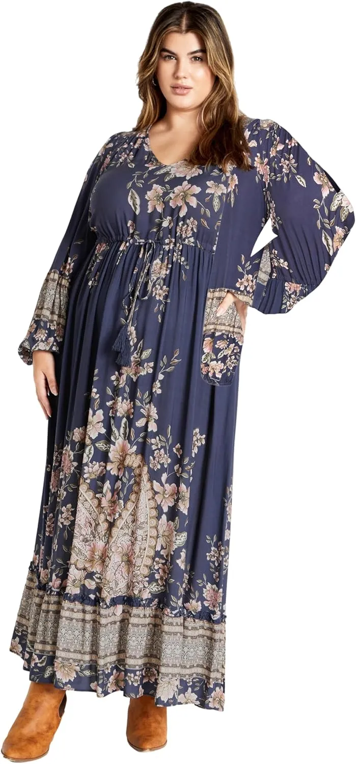 City Chic Women's Plus Size Maxi Faith Dress