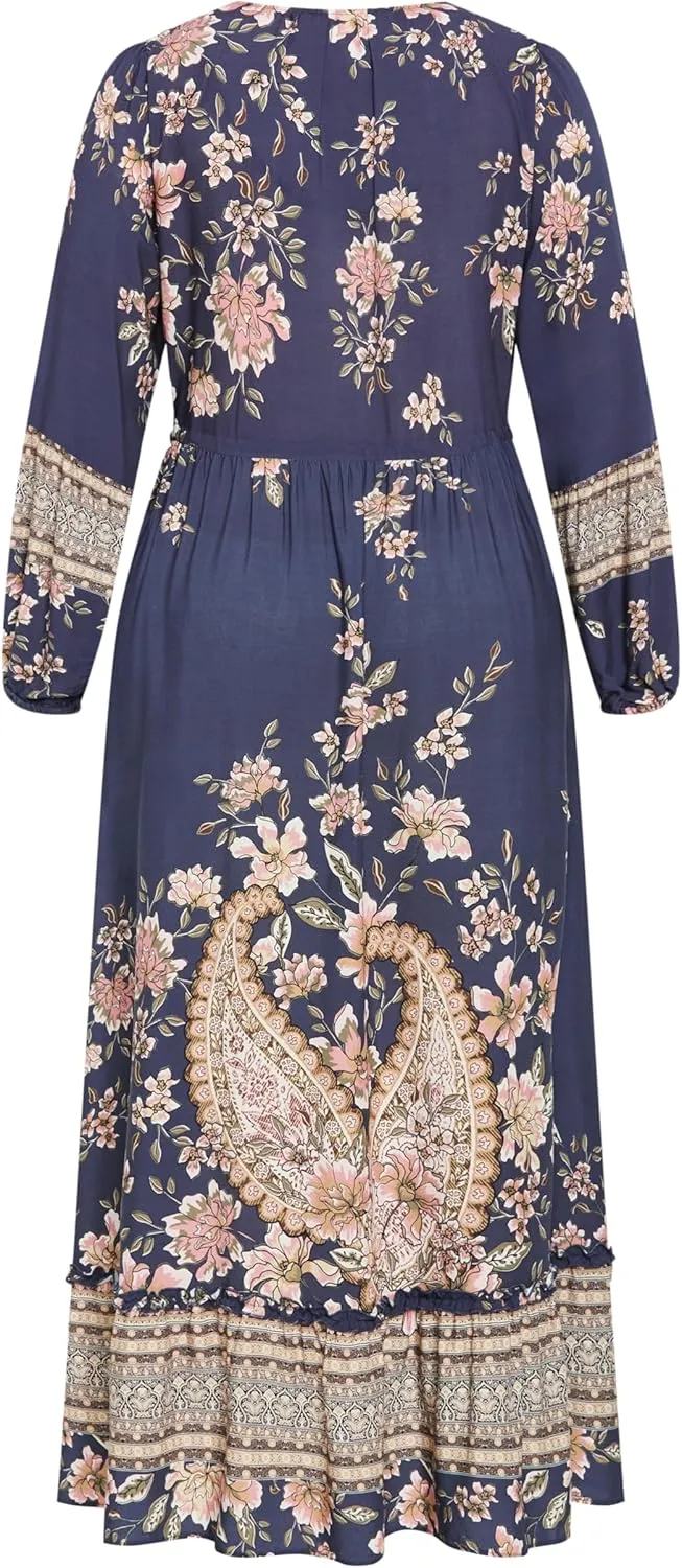 City Chic Women's Plus Size Maxi Faith Dress