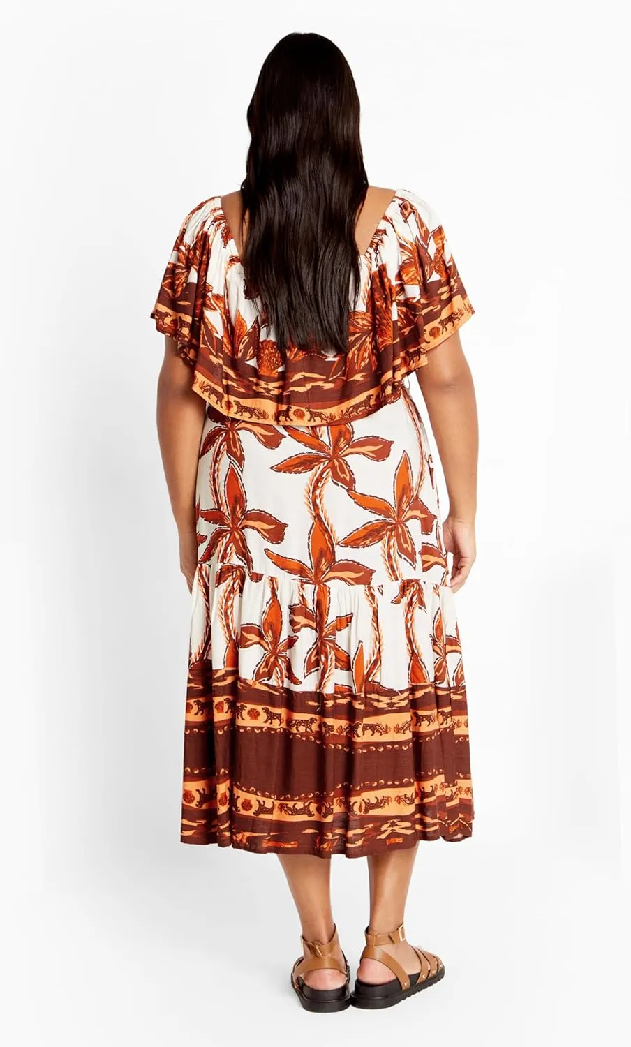 City Chic Women's Talia Border Maxi Dress