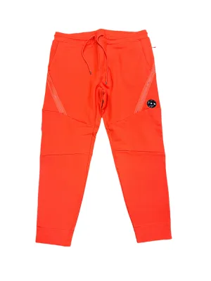 Cp Company Diagonal Raised Fleece Lens Joggers in Fiery Red