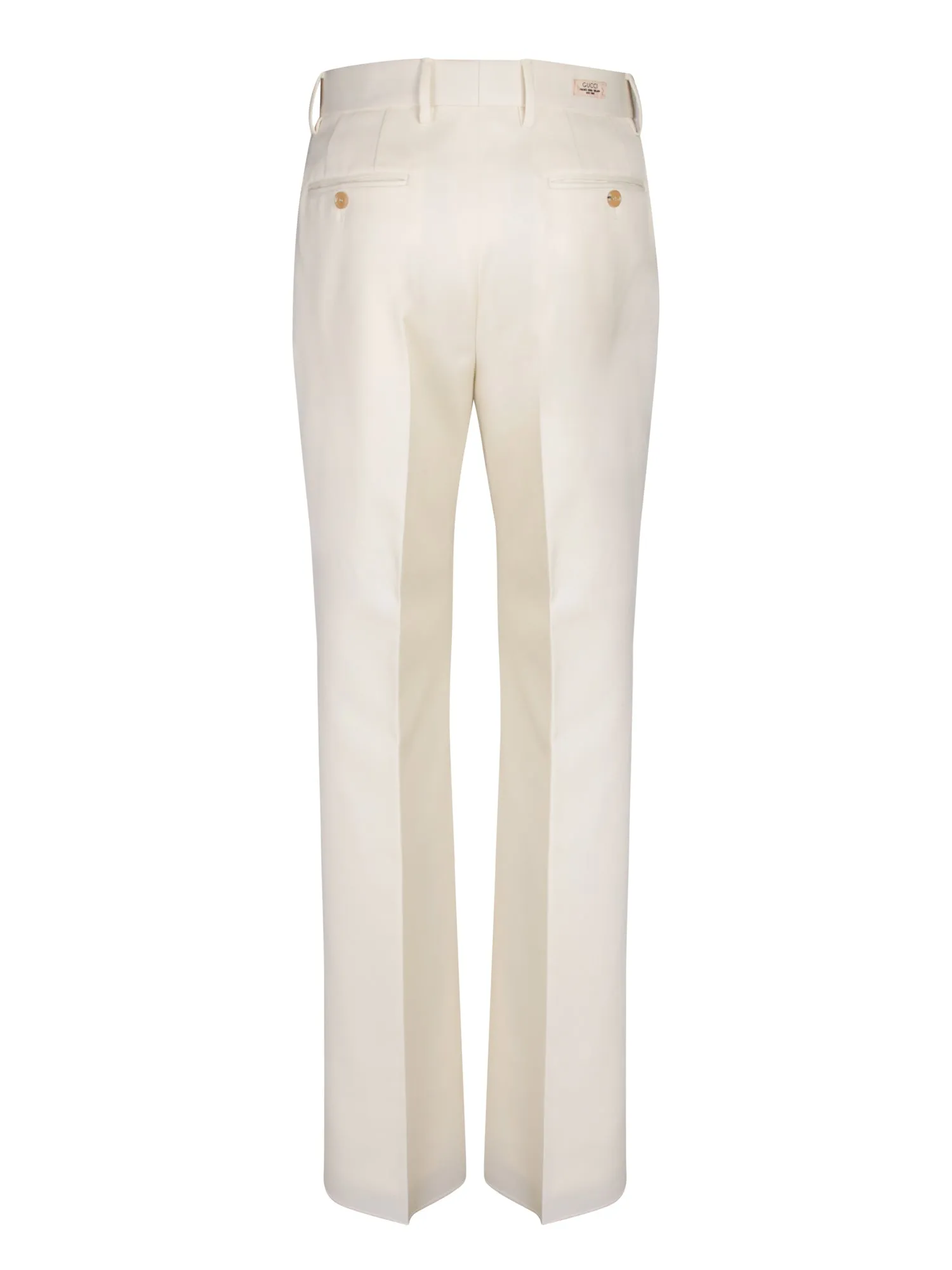 Cream wool trousers