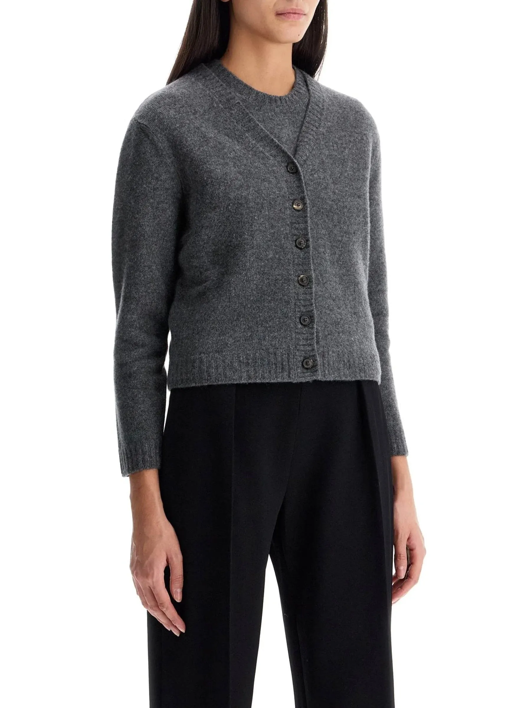 Cropped Wool Cardigan