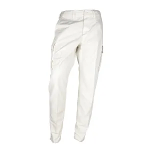 Don The Fuller Chic White Cotton Trousers for Men