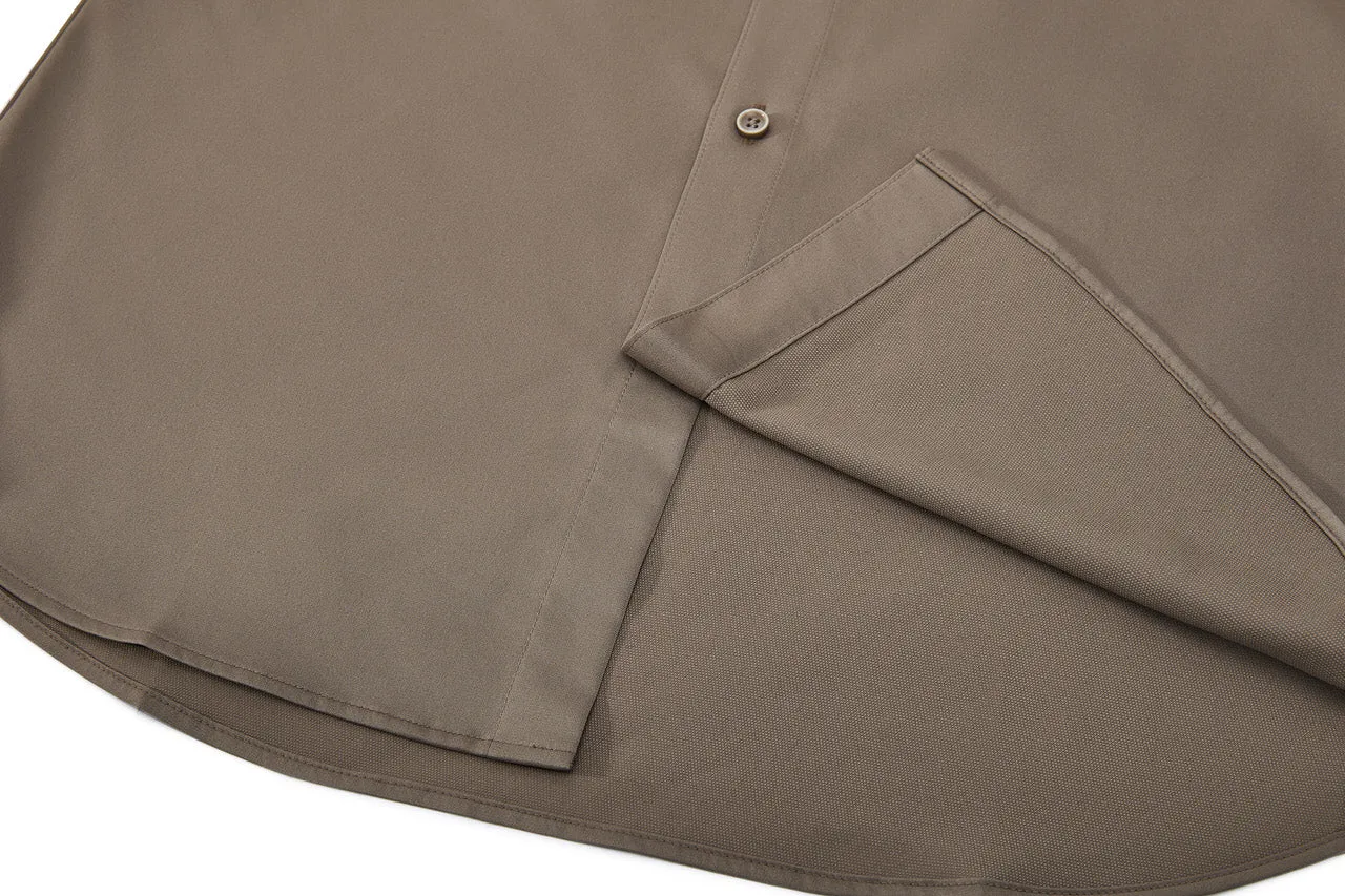 Dry Wicking & Stretch Poplin Shirt in Smart Fit Short Sleeve with Chest Pocket