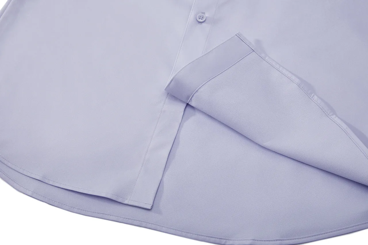 Dry Wicking & Stretch Poplin Shirt in Smart Fit Short Sleeve with Chest Pocket